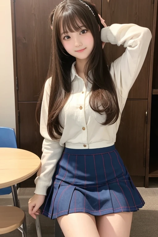 Cute Girls、high school girl、mini skirt、sit