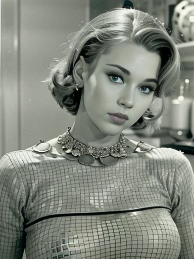 Beautiful woman in the 50s of the 20th century. Jahrhunderts，sexyhaltung