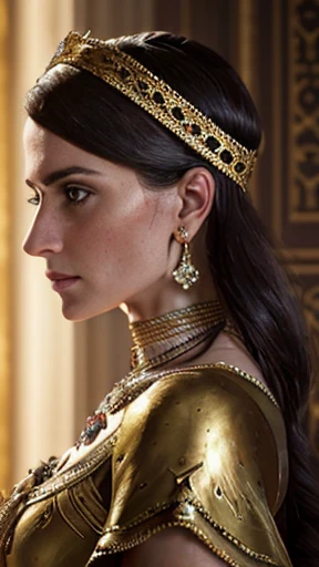 a group of elegant frankish men and women, historical portrait, ornate clothing, detailed facial features, lush environment, jewellery, refined poses, chiaroscuro lighting, deep rich colors, cinematic composition, dramatic atmosphere, (best quality,4k,8k,highres,masterpiece:1.2),ultra-detailed,(realistic,photorealistic,photo-realistic:1.37)