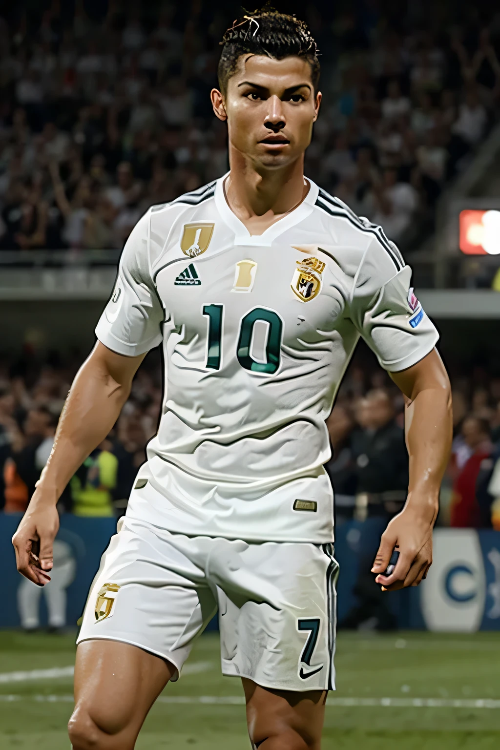 Cristiano Ronaldo in a Soccer Match 