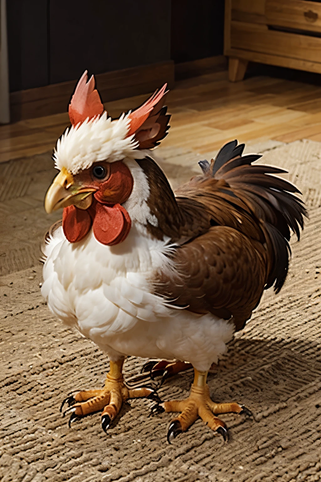 Animated chicken playing pokemon