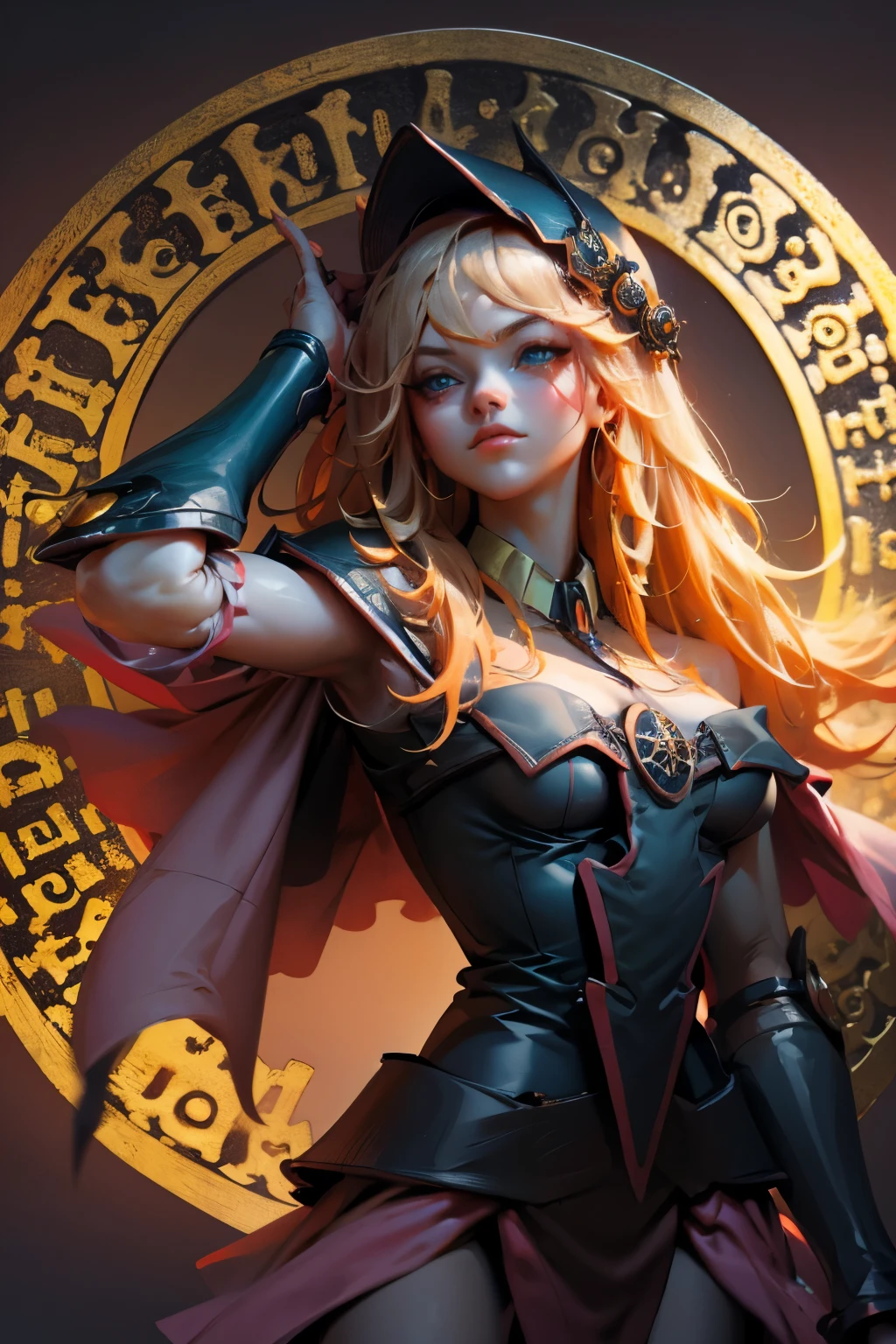 High quality, highly detailed, masterpiece, Scarlett Johansson, gorgeous, lightsaber, 1boy, solo, (((full body image)))), firm feet, FH, ikemen, (detailed face and eyes: 1.3) (Straight yellow hair up to shoulder height. Detailed Bright Yellow Eyes 1.4) Close-up of the Sith Lord, Heavy Red Sith Armor. Smooth and beautiful face without mask. --auto --s2