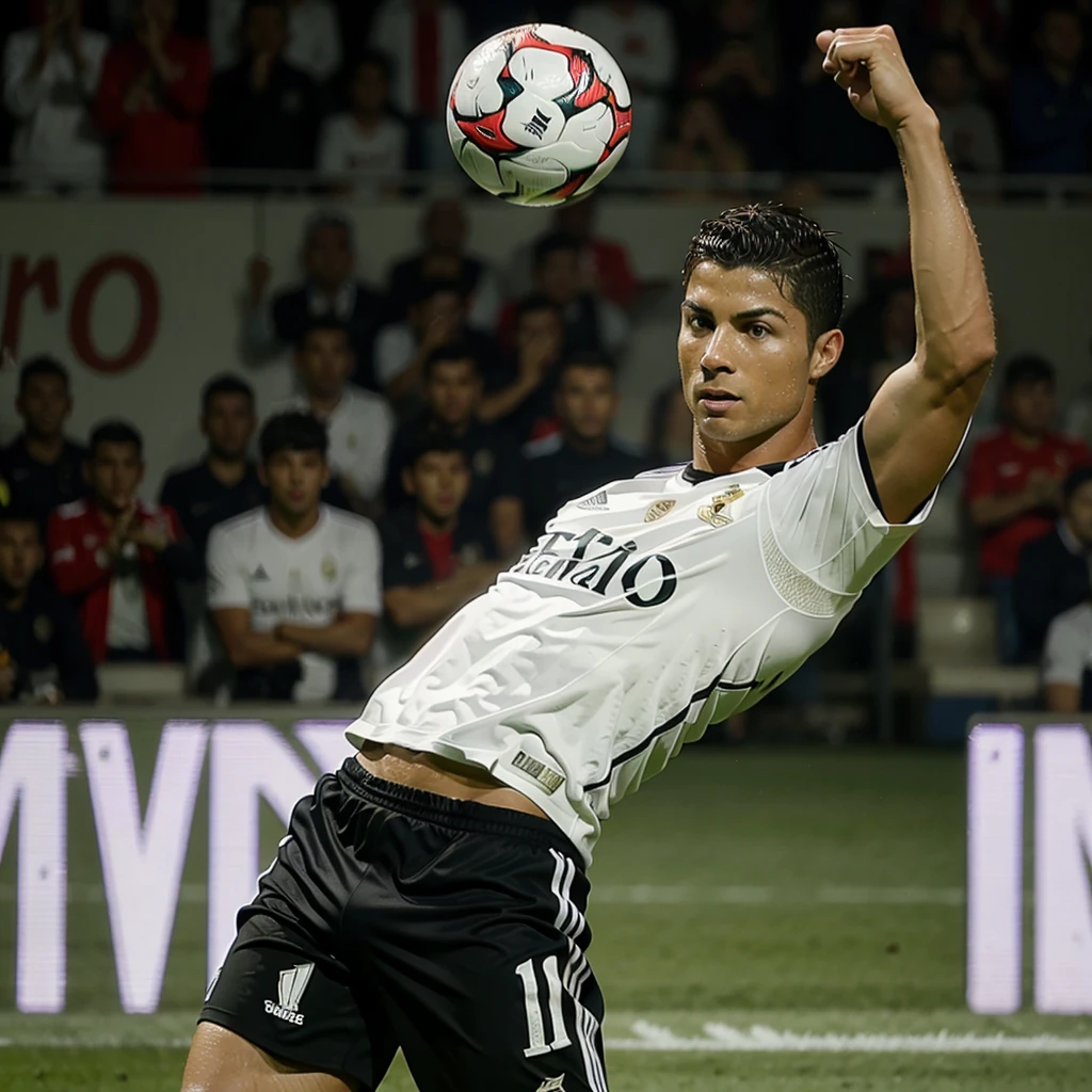 Cristiano Ronaldo in a Soccer Match