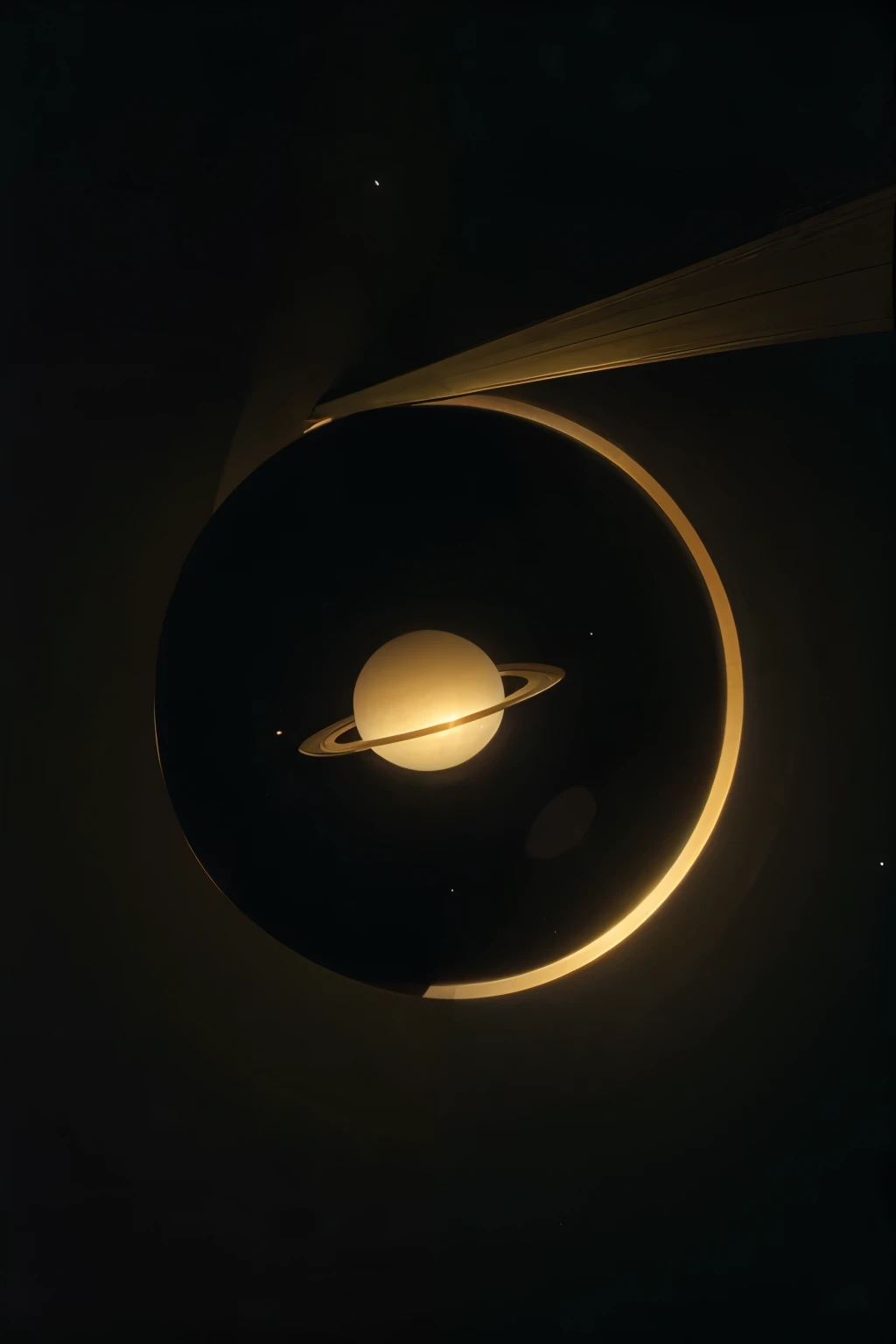 The word "conclusion" with saturn in the background.