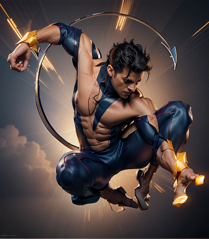 (Realistic:1.4), 4k, super detailed, high quality, x-men Nightcrawler,