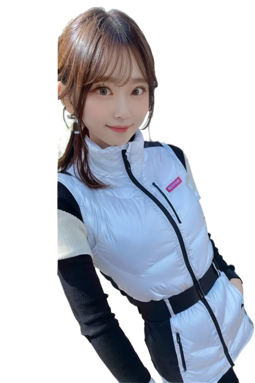An innocent 20-year-old girl、((White tank top, Dramatic Pose)),smile,BREAK (Spacecraft control room background):2,、BREAK RAW Photos, (8k、highest quality、masterpiece:1.2)、(Intricate details:1.4)、(Photorealistic:1.4)、Octane Rendering、Complex 3D rendering with ultra-detail, Studio Soft Light, Rim Light, Vivid details, Super Detail, Realistic skin texture, Detailed aspect, Beautiful details in the eyes, Highly detailed CG Unity 16k wallpaper, compensate, (Detailed Background:1.2), Glowing Skin, whole body、(astrovest):2,(black long sleeves):5,headphone,smartwatch,((Standing with hands behind back、Leaning forward、Angle from above))