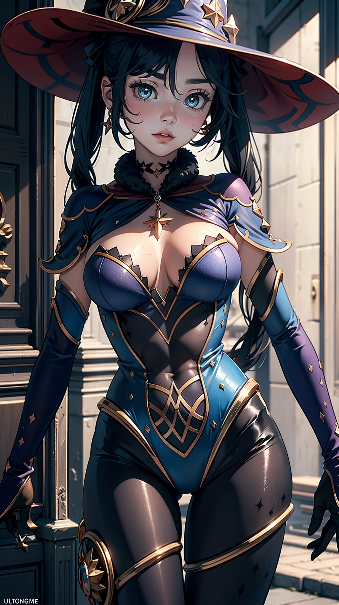 Masterpiece, ultra detail, high quality, 8k cg, blush, bright eyes, standing,portrait,(half body shot:1.5), slim body, huge breast,dynamic poses,monadef