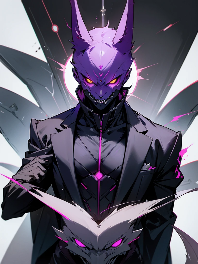 Humanoid jackal as a male super villain