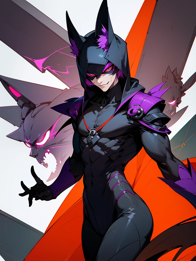 Humanoid jackal as a male super villain
