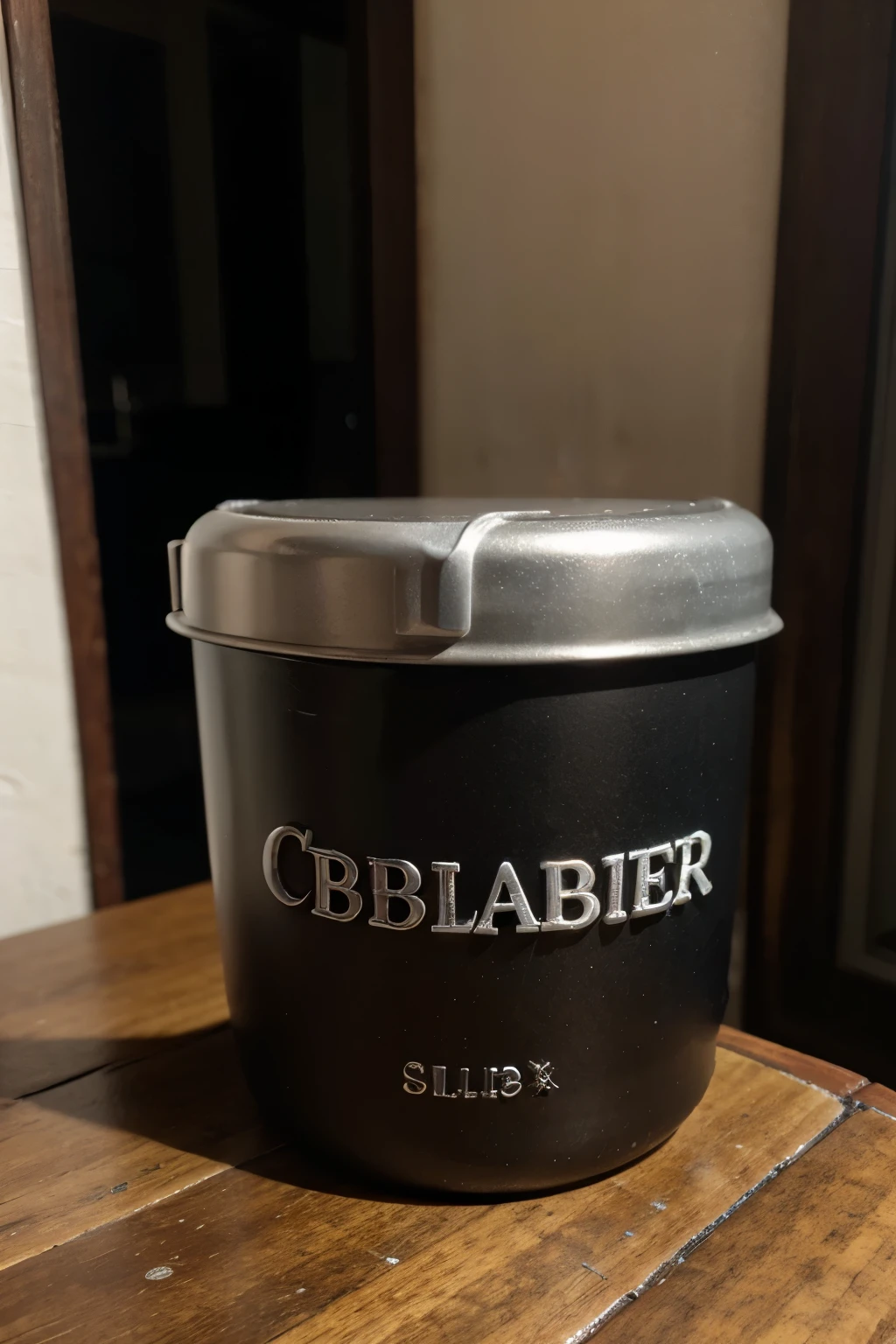 un fondo que contenga botella para agua de acero inoxidable, gorras de color negro, tazas de color negro y libretas negras
