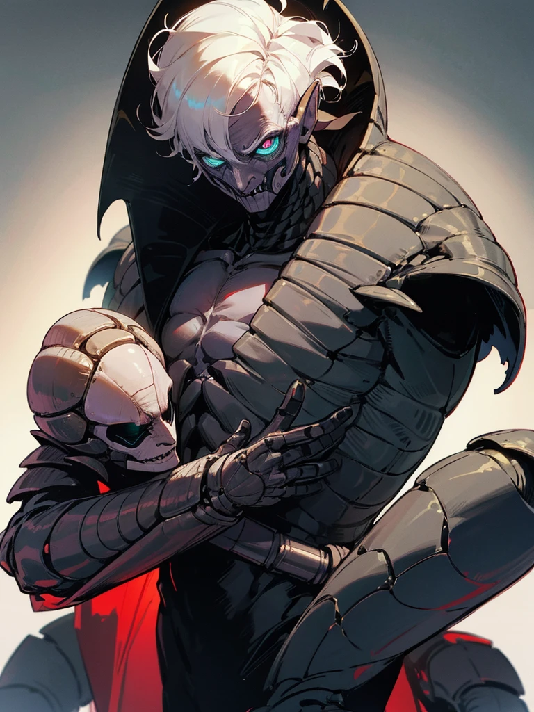 Humanoid trilobite as a male DC super villain