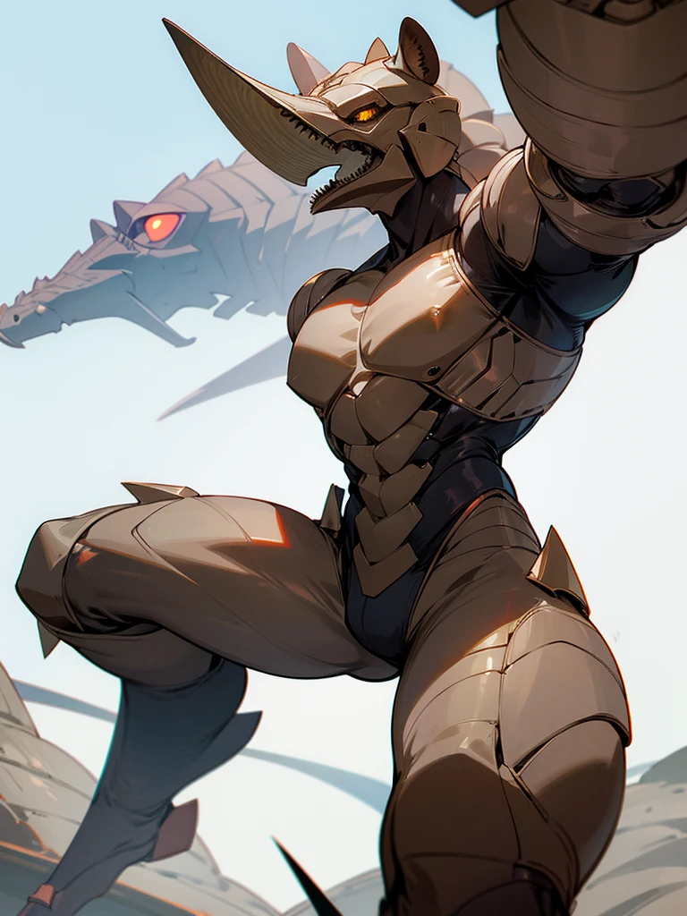 Humanoid armadillo as a male DC super villain