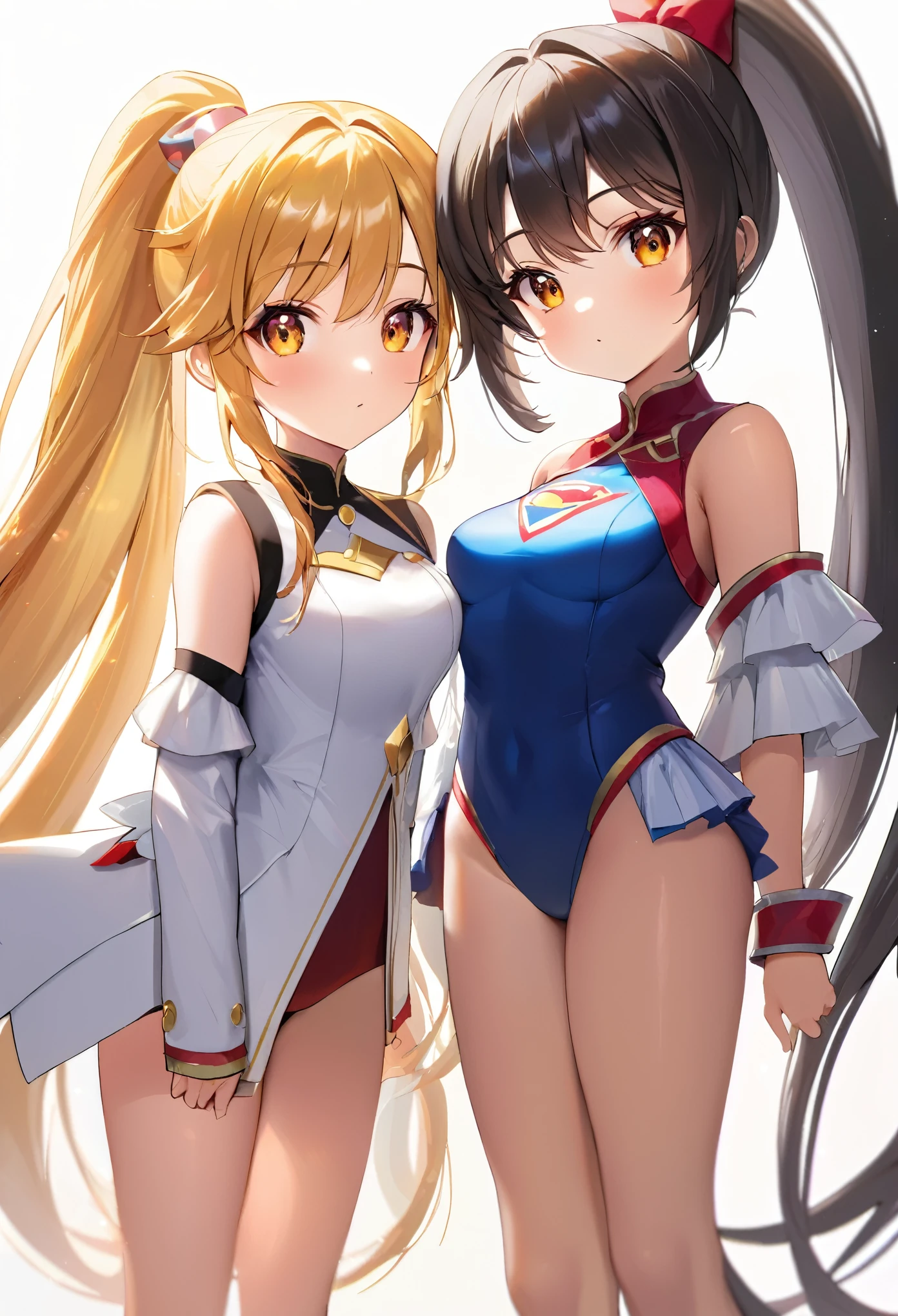 Close-up of girl, Girls' Front, extremely detailed body, neat figure, 1 girl, young, very long hair, high ponytail, super fucking beautiful,