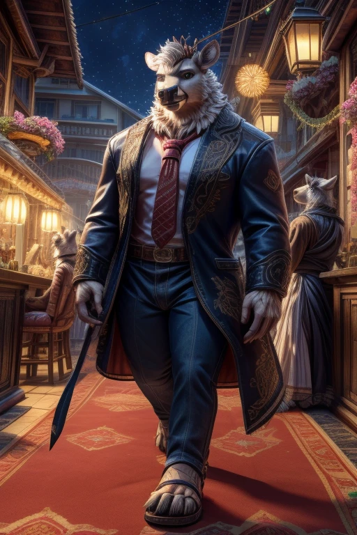 Barefoot furry character, full body, furry boy.
Deer, denim pants, black walking sandals, nice feet paws
BREAK, detailed background, 8K, (masterpiece), intricate details, highly detailed, extreme detail, best quality, highres, (detailed face), nice face, ((full_body)), UHD, ((perfect hands)), ((clean anime))