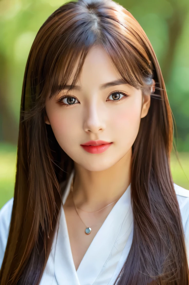 (((8k,Very detailed,Attention to detail、highest quality,masterpiece,Attention to detail))),RAW Photos & Realistic atmosphere,Beautiful dark eyes,Glossy lips,beautiful黒い Eyes,White skin、Her deep black eyes are very beautiful,Very beautiful face,Very beautiful face、Vibrant, Red face,beautiful, Glowing Lips,beautiful Eyebrows,Infinite Reality, Realistic Young Gravure Idol,Very cute woman , Young Gravure Idol, Young Gravure Idol, とても美しくてかわいいbeautiful 21 year old beauty,Incredibly beautiful and elegant,beautiful 21 year old beauty,Natural soft light,(Shiny Hair,,beautiful and kind eyes:1.5),Gentle features,Shapely breasts,Long Hair,beautiful posture,No makeup,let me'Looking at the camera,shirt,Japanese women,