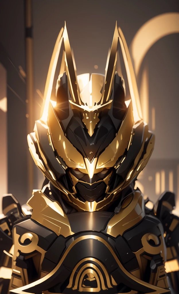 Color changes to black and gold，Some gold and black（Ensure its layering and armor texture，There are a lot of mechanical textures，Black as the main color，Gold as a secondary hue，Need to appear around the body）