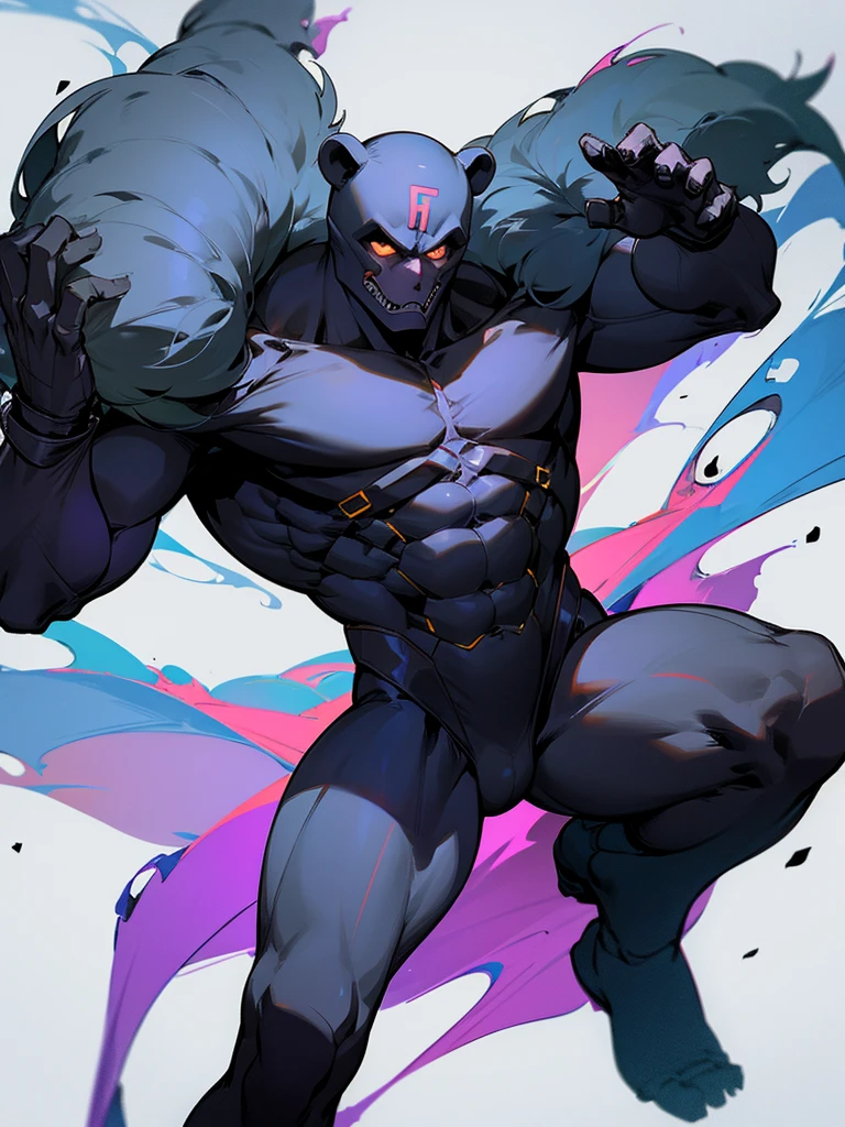 Humanoid bear as a male DC super villain