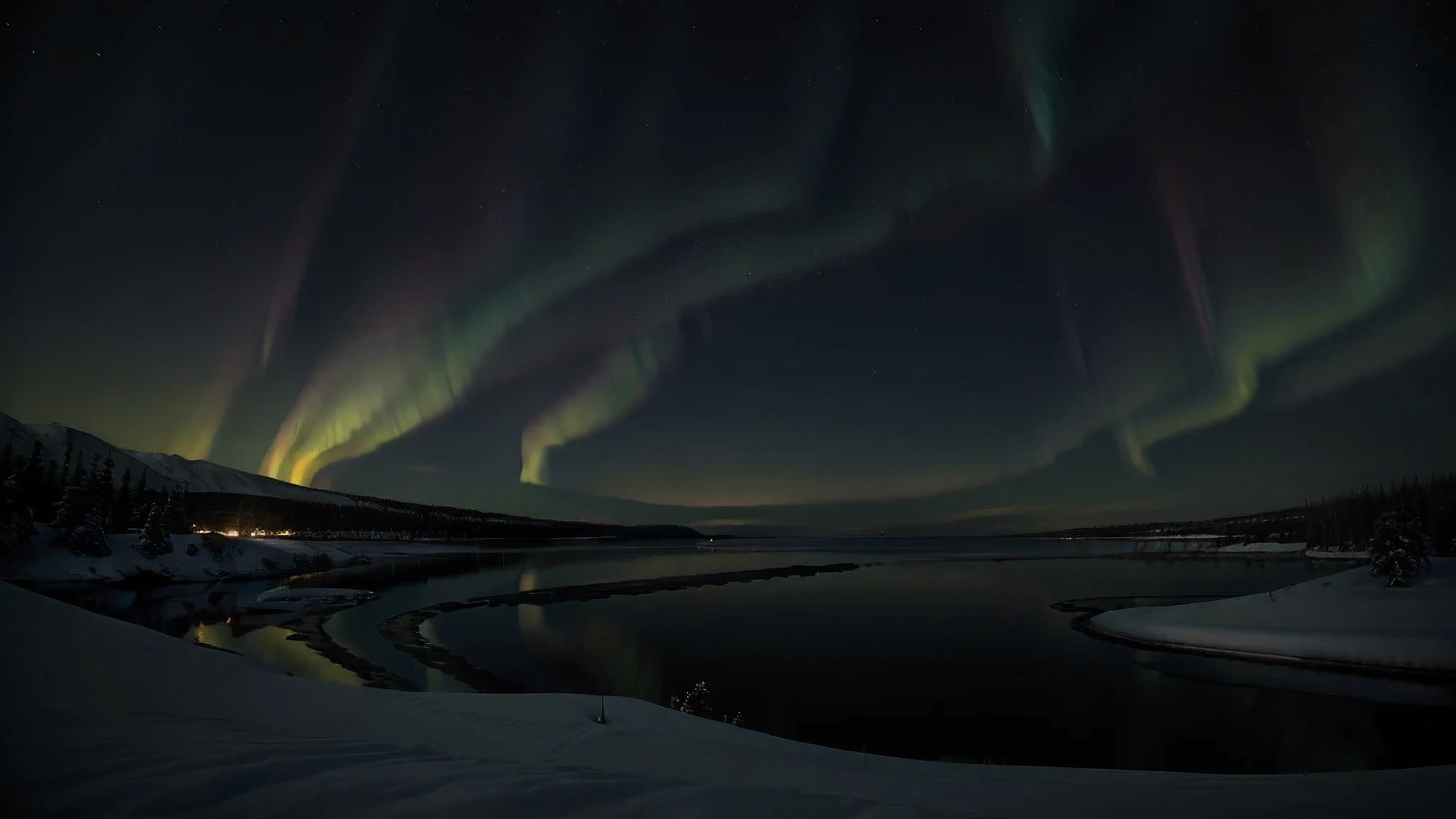 aurora boreal, best quality, 8k, photorrealistic,