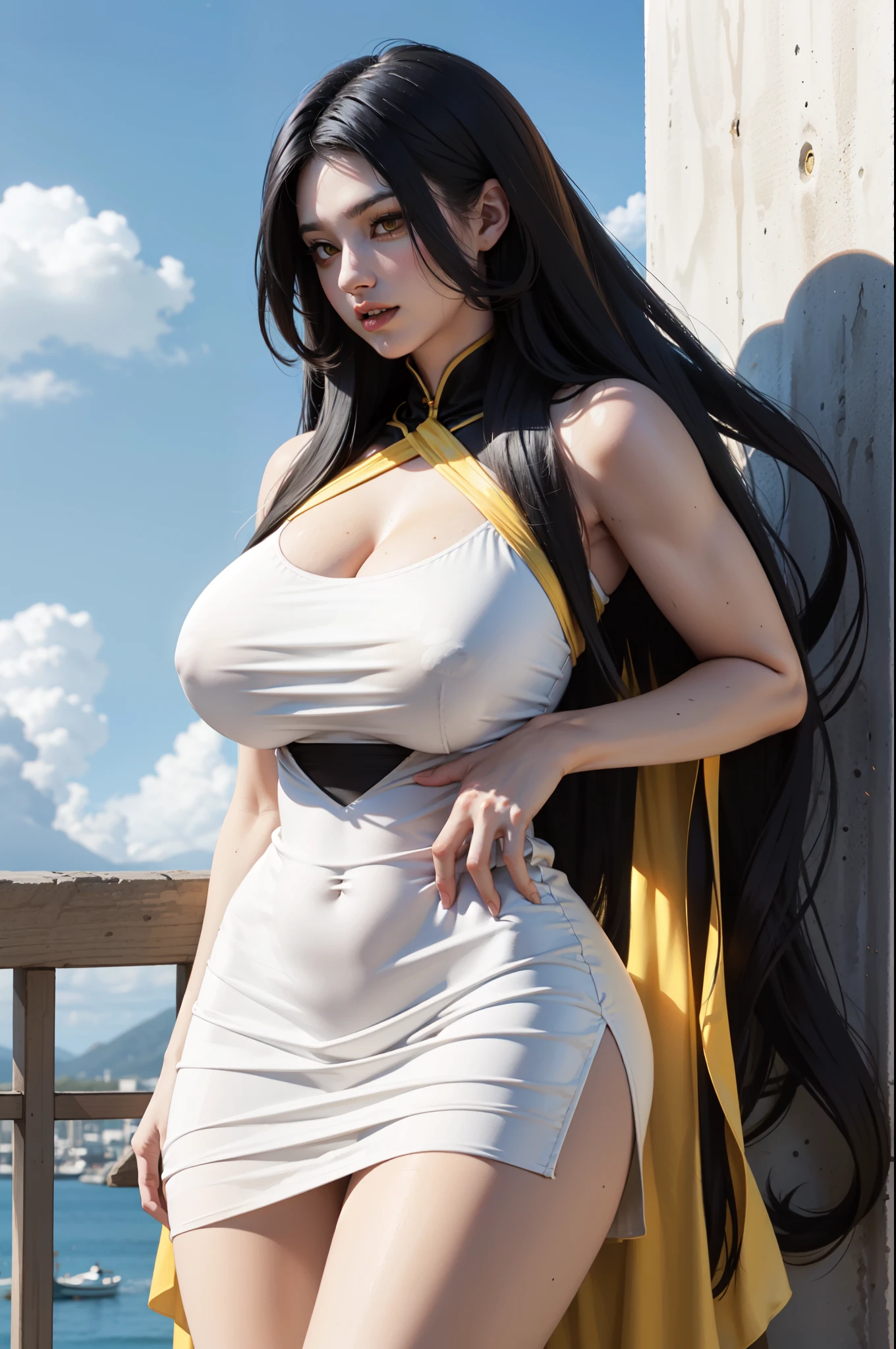 muscular huge breasts thick sunny sky clouds black hair yellow eyes sundress black hair yellow eyes pale skin solo joyful long straight hair long straight hair long straight hair long straight hair long straight hair long straight hair long straight hair long straight hair long straight hair