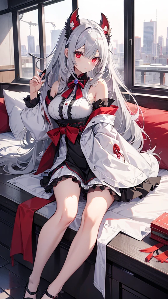 Little loli with white hair and red pupils。Black stockings on her legs,Wear miniskirts,without wearing shoes, The soles of the little loli's feet were completely exposed in front of me。The bed was full of white liquid。delicate leg。Big tits。Small and delicate feet。Lie down in bed。There is a large amount of white fluid at the base of the thigh。open open mouth,Stick out her tongue。。There is a lot of white liquid on the clothes。Reveal the viscous liquid on the soles of the underwear。Bare belly and shoulders。Hands are tied with red strings。,Wear an iron collar around your neck。The iron collar is connected by iron chains,There is an iron collar at the ankle that is chained。