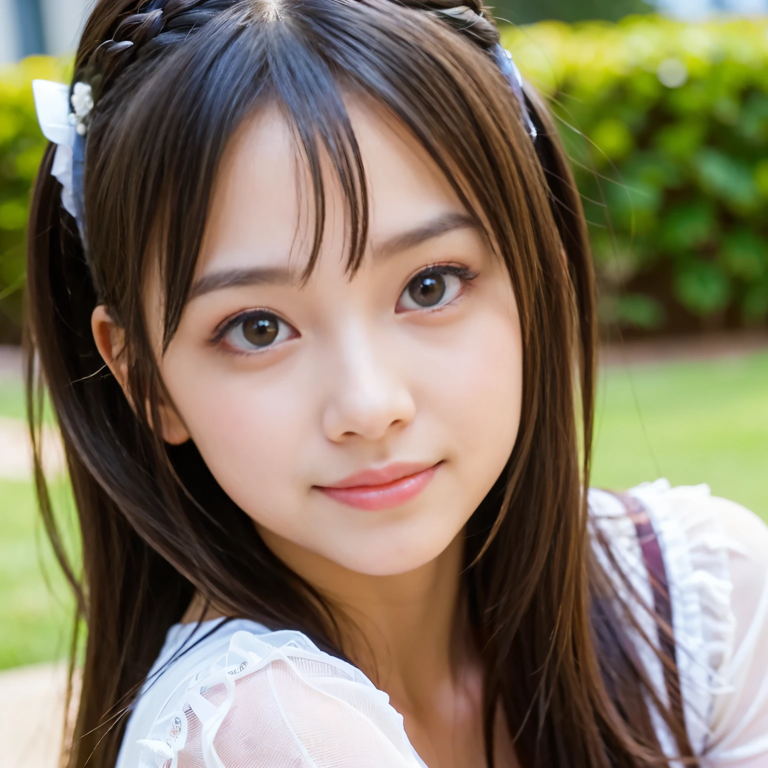 (Best-quality, Masterpiece, Ultra-High-Resolution, (Photorealistic:1.4), Raw Photo, depth of field, professional lighting, perfect anatomy, extremely details), 1girl, 15-years-old, the most famous Japanese idol, at meeting room, wearing casual-dress with cute-design, (extremely cute face like the most popular Japanese idol, ((extremely cute and extremely big eyes)), extremely cute hair, extremely beautiful skins), extremely cute long-eyelashes, extremely cute lips, looking at viewer, innocent smile, detailed meeting-room