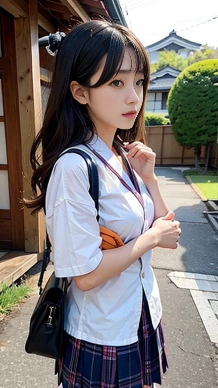 Japanese school girl.