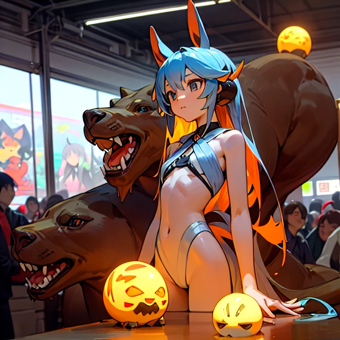 Monster characters sprites set in pokemen style,  Monster character sprite set in Pokemon style，opening ceremony，快樂的氣氛
Tokyo Comic Con 
personification（Beast ears, human body and beast tail）
Toy Figures，Nendoroid 3d anime style，Anime action figure life-size wax figure platinum silicone movable statue mixed species,different kinds of animals,various species,Various animal Digimon evolutions，Ultimate Evolution，perfect body，ultimate body，UFO，有personification
數碼寶貝進化，Ultimate Evolution，perfect body，ultimate body，UFO，有personification
personification（Beast ears, human body and beast tail）Pictured with many animals including a horse，Capybara，There are cats，personification（Beast ears, human body and beast tail）
\(Lovely,Kawaii,),quality\(masterpiece,high resolution,top-quality,top-quality,提high resolution,RAW photos,Best quality,Very detailed\)
A few magic effects（Fireball Waterball）
（Female protagonist）