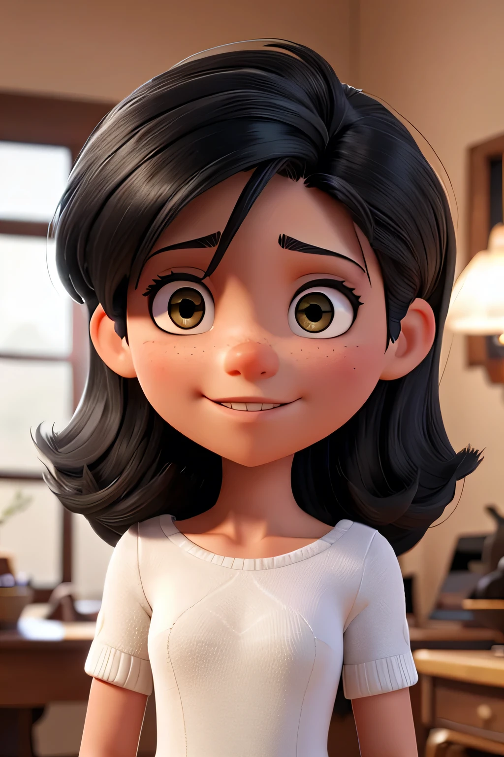 Mujeres de cabello negro muy corto