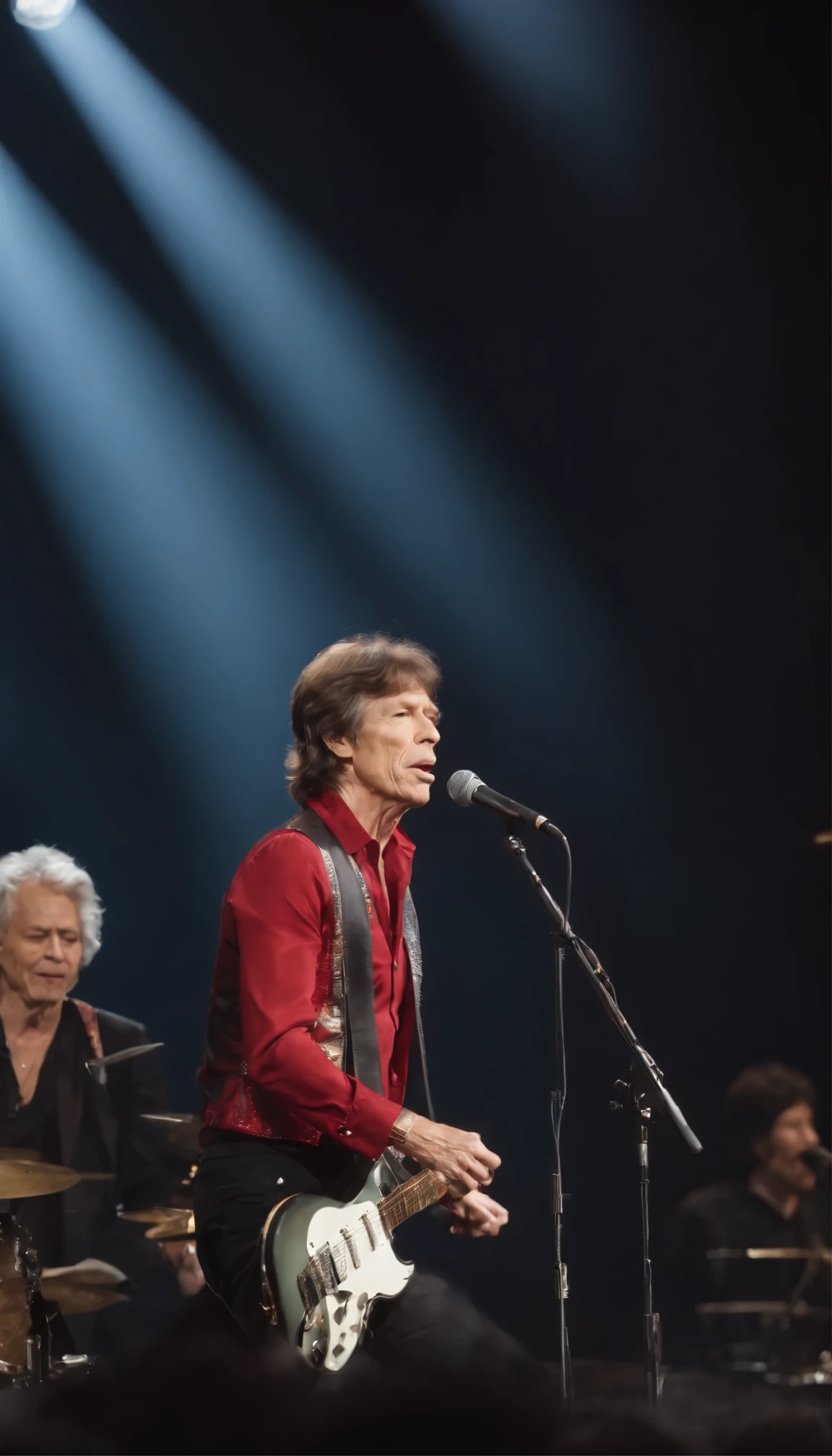 With exquisite high definition images、Immerse yourself in the vibrant atmosphere of the Rolling Stones concert stage、Precious memories are created。The enthusiasm of the audience and the electric energy of the band、From the sweat on the musicians' faces、The audience was so engrossed in the music that they even raised their hands.、Captured in intricate detail。The stage lights flicker、Cast dynamic shadows、Illuminating the band members。The cheers of the crowd echoed through the frame.、Bring the audience to the heart of the concert、A testament to the power and legacy of rock and roll.。