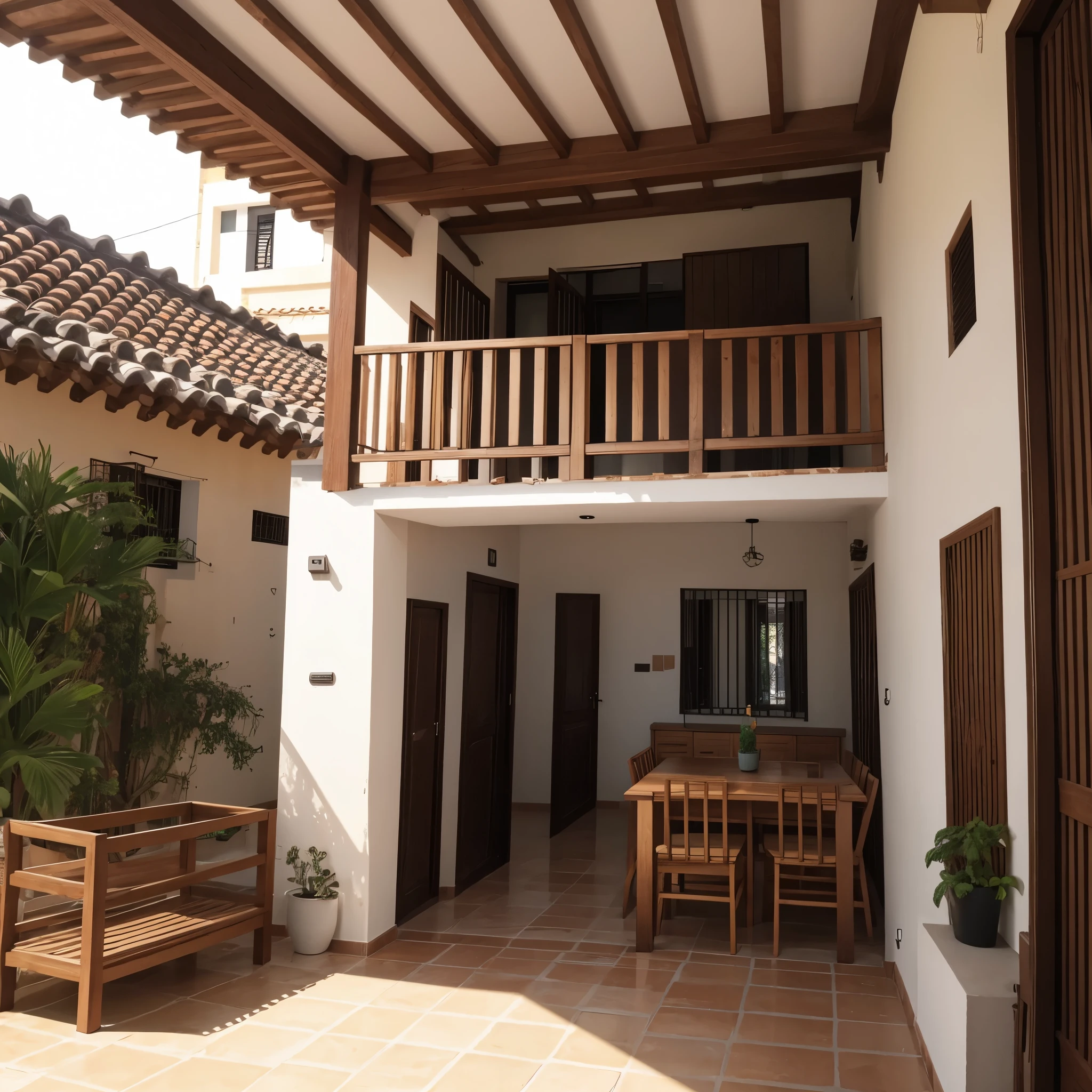 casa branca com dois andares e sacada