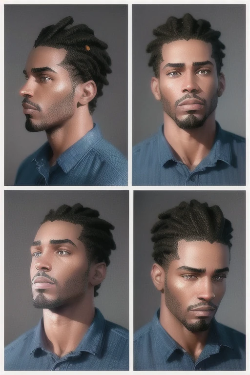 voluptuous black cartoon man with nappy hair,high detailed portrait,photorealistic,extremely detailed face and skin,detailed dreadlocks hair,expressive facial features,dramatic lighting,cinematic composition,vibrant colors,intricate details,3d render,octane render,studio lighting,depth of field,volumetric lighting