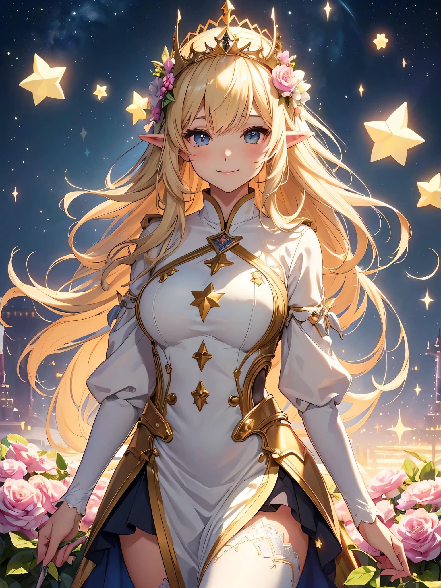 最high quality、1 womanエルフ NP: Worst quality ,Flower fractal art table、灯りTea time🫖sunrise、Beautiful radiance,High-definition depiction, Realistic, 8k, Unity, Wide Shot, light smile, Beautifully and vividly drawn, , Beautiful, beautiful, clear skin、sexy see-through bodystocking,Countless rays of light pouring down, Swirling Light, big background, Raise one arm above your head, Intense light is emitted from the magic circle in front of the girl.
Romanticism,Cowboy Shot: The most beautiful form of chaos, Mr..々color, Intertwined flowers, Particle,magical gentle light,smile,sexy,image quality、masterpiece、Beautiful Face、Super beautiful elf woman((Big breasted 22 year old office lady、Nipples、Bust 90,Beautiful long ironed hair、blonde、height: 165cm。、sexy、Esbian、、high quality、、background((Star Narski)))、Starry Sky、Visual art、Written boundary depth、、Elf Ears、、universe、Happy smile、Gentle light、Elf forest、elegant、ticker beautiful decorative、、magic、forest、Beautiful tiara、Beautiful bed、Beautiful Landscape、A kind smile、wonderful、Fluttering petals、Dance happily、、Cultivate fantasy、、Mystery light Lots of flowers、、art、art,mystery,Ultra-high resolution,atmosphere
