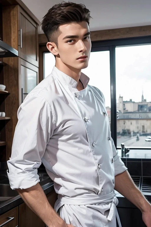 1 homme, (male model) peau chaude, chef-d&#39;artwork, best quality, le plus bel homme du monde, Par Shen Quan, corps parfait, beautiful male model, An attractive 18-24 year old man aesthetically pleasing, blossoms in printemps, champs verts, printemps, plaines, des arbres, fleurs, ciel bleu, jeune homme rugueux et beau en robe blanche transparente, Tissu transparent blanc, shirtless jacket shoulders, muscles de la poitrine exposés, exposed thighs, ((exposé transparent blanc briefale focus), (Lisse body)), sourire, super mignon, pose dynamique, Cool and seductive, dramatic lighting, tout le corps shot, tout le corps shoot, jeune visage, tout le corps, corps sans poils, maigre grand, Corps en forme, dominant, peau blanche ou blanche, jeune visage, corps ferme, HD, ton chair naturel, Soft light, Very detailed, en regardant le public, la photographie, detailed skin, real person, realistic, photorealistic realistic, Crazy Detail, facial detail, maximisation du battage médiatique, surrealism hype, film, telephoto lens, detail of the complex&#39;lighting , Very detailed, Very detailed, digital painting, Station artistique, art conceptuel, Lisse, Sharpness, Illustration, unreal engine 5, 8K, art de Ross Tran et Greg Rutkowski et Alphonse Mucha, UHD, 8K, Montrer uniquement aux hommes .8K Ultra HD, digital SLR, dim light, High quality, grain de film, Fujifilm XT3, male of, 2 personnes, model for two people.