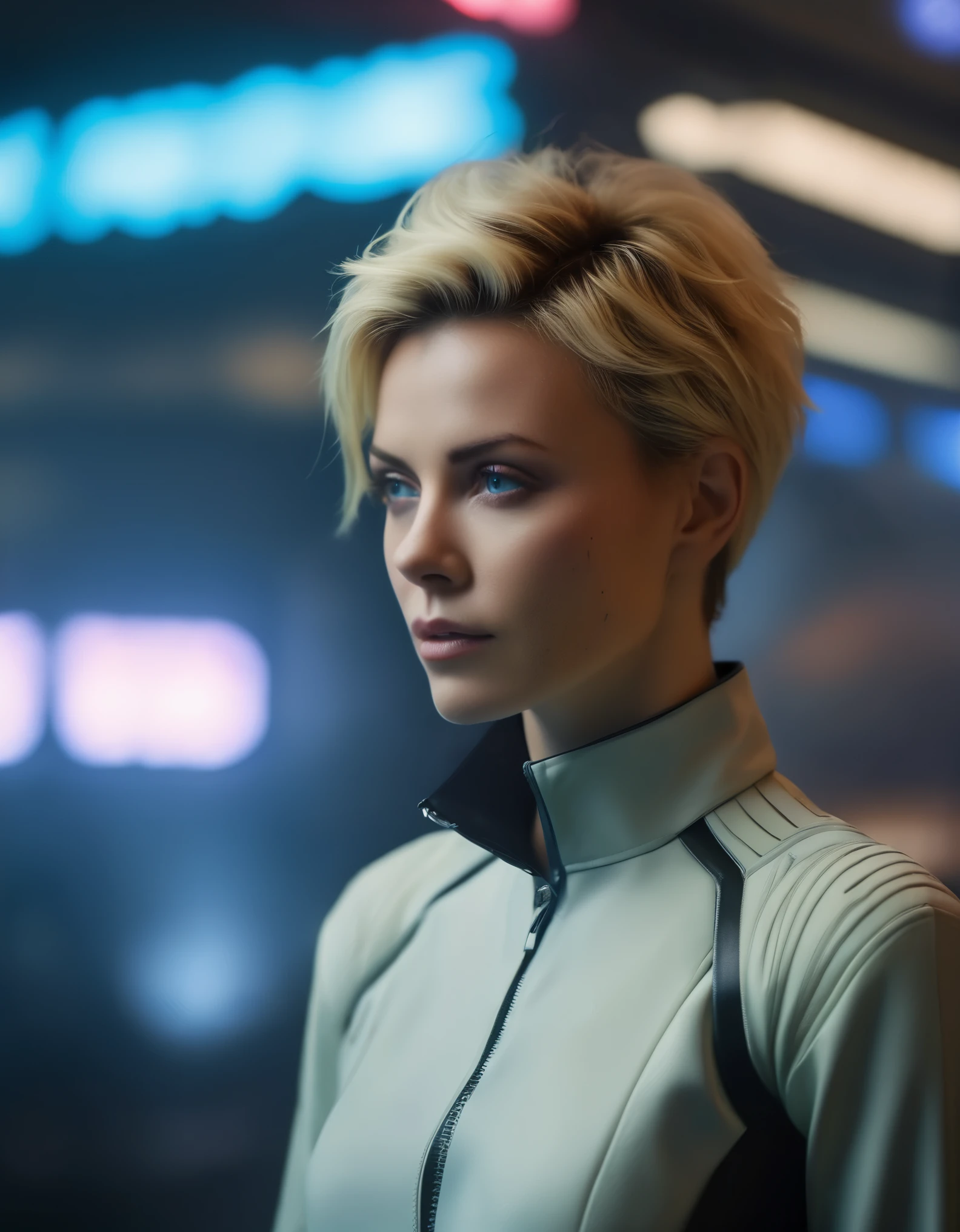 cinematic photo a girl  (((ohwx woman))) , ai artichoke : 0 by otto dix and greg rutkowski uhr/fjord william morris elvgren future design concept of futuristic sci - fi cyberpunk 2077 ghost in the shell movie . 35mm photograph, film, bokeh, professional, 4k, highly detailed