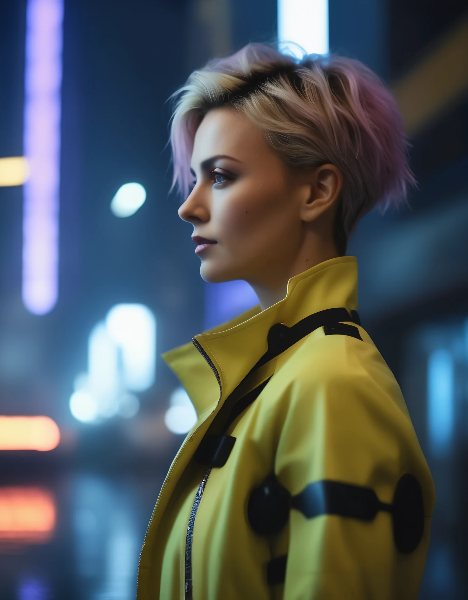 cinematic photo a girl  (((ohwx woman))) , ai artichoke : 0 by otto dix and greg rutkowski uhr/fjord william morris elvgren future design concept of futuristic sci - fi cyberpunk 2077 ghost in the shell movie . 35mm photograph, film, bokeh, professional, 4k, highly detailed