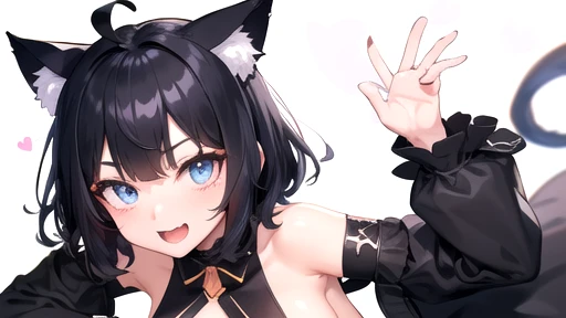 (masterpiece, best quality:1.2), solo, 1girl, satonocrown, smile, looking at viewer, waving, side ponytail, horse ears, ((, elbow gloves)), horse tail, (hard)