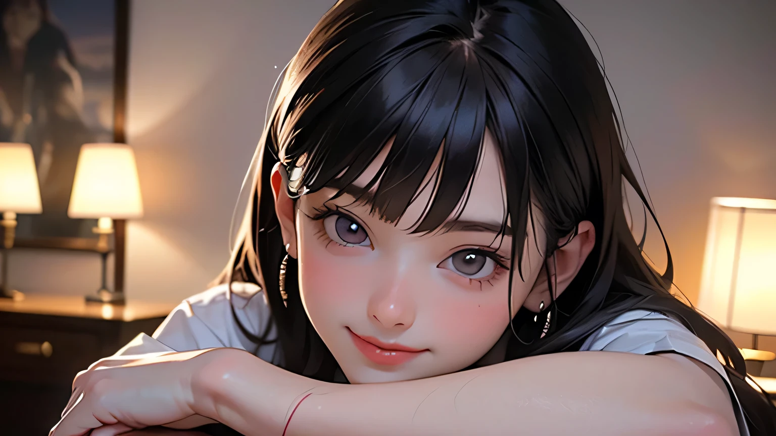 (​masterpiece、top-quality、top-quality、Official art、Beautifully Aesthetic:1.2)、((8K:1.4)), (1girl in)、ighly detailed、Best Quality, 。.3D, (Photorealsitic:1.6), (reallistic:1.4), Realistic, absurderes, top-quality, colourfull、highestdetailed, ultra-detailliert, face perfect, high detailed skin texture, (Beautiful hairstyle:1.8), striking visuals, vivd colour, Professional Lighting, Beautiful fingertips, (((NSFW:1.8)))