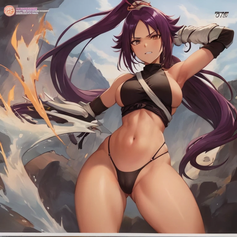 Yoruichi has big  and is naked 