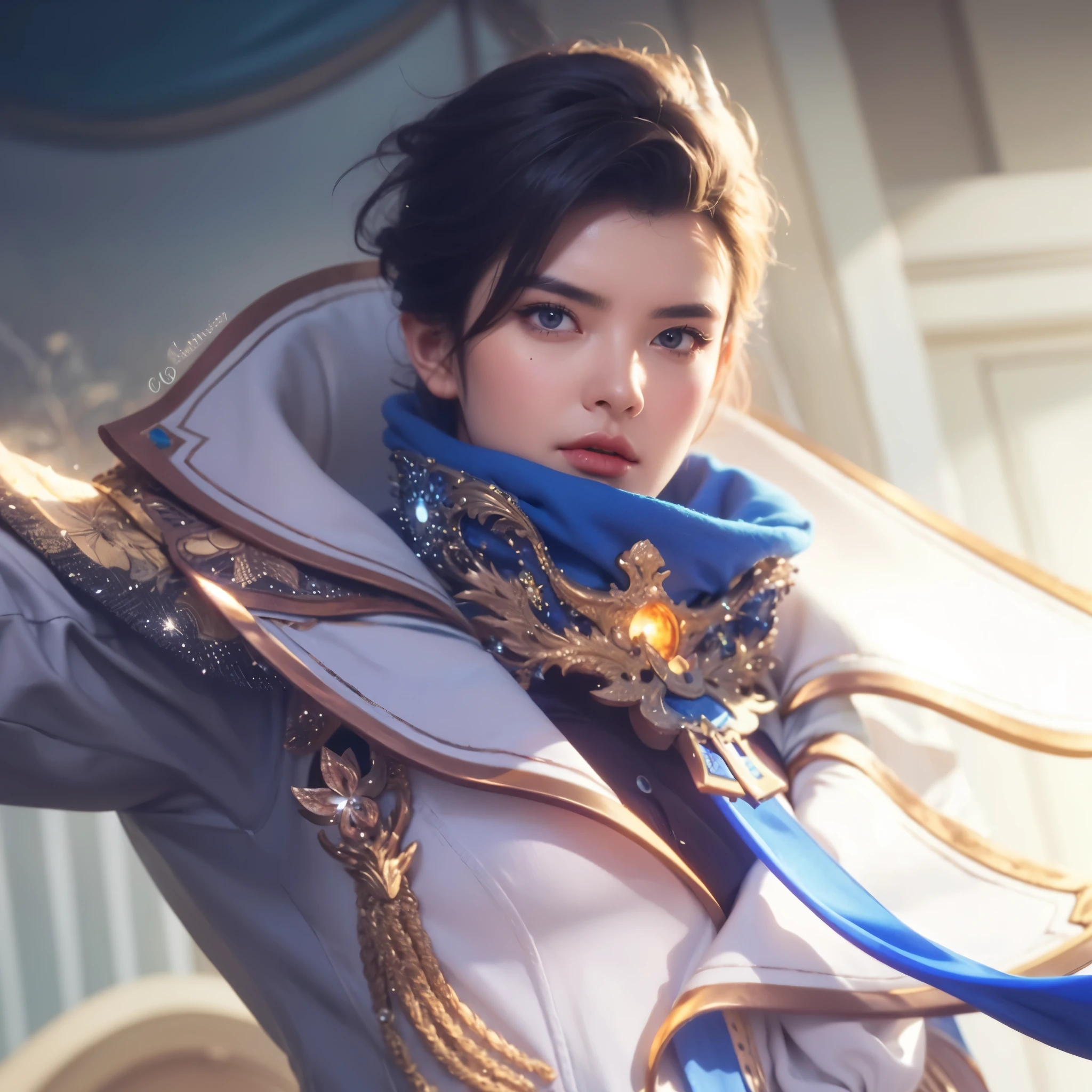 a close up of a 4 girls  ,blonde hair , big booobs ,  shadowbringers cinematic, 4 k detail fantasy, a beautiful fantasy empress, game cg, xianxia fantasy, xianxia hero, 2. 5 d cgi anime fantasy artwork, cinematic goddess close shot, ruan jia and artgerm, wow 4 k detail fantasy, hyperdetailed fantasy character
