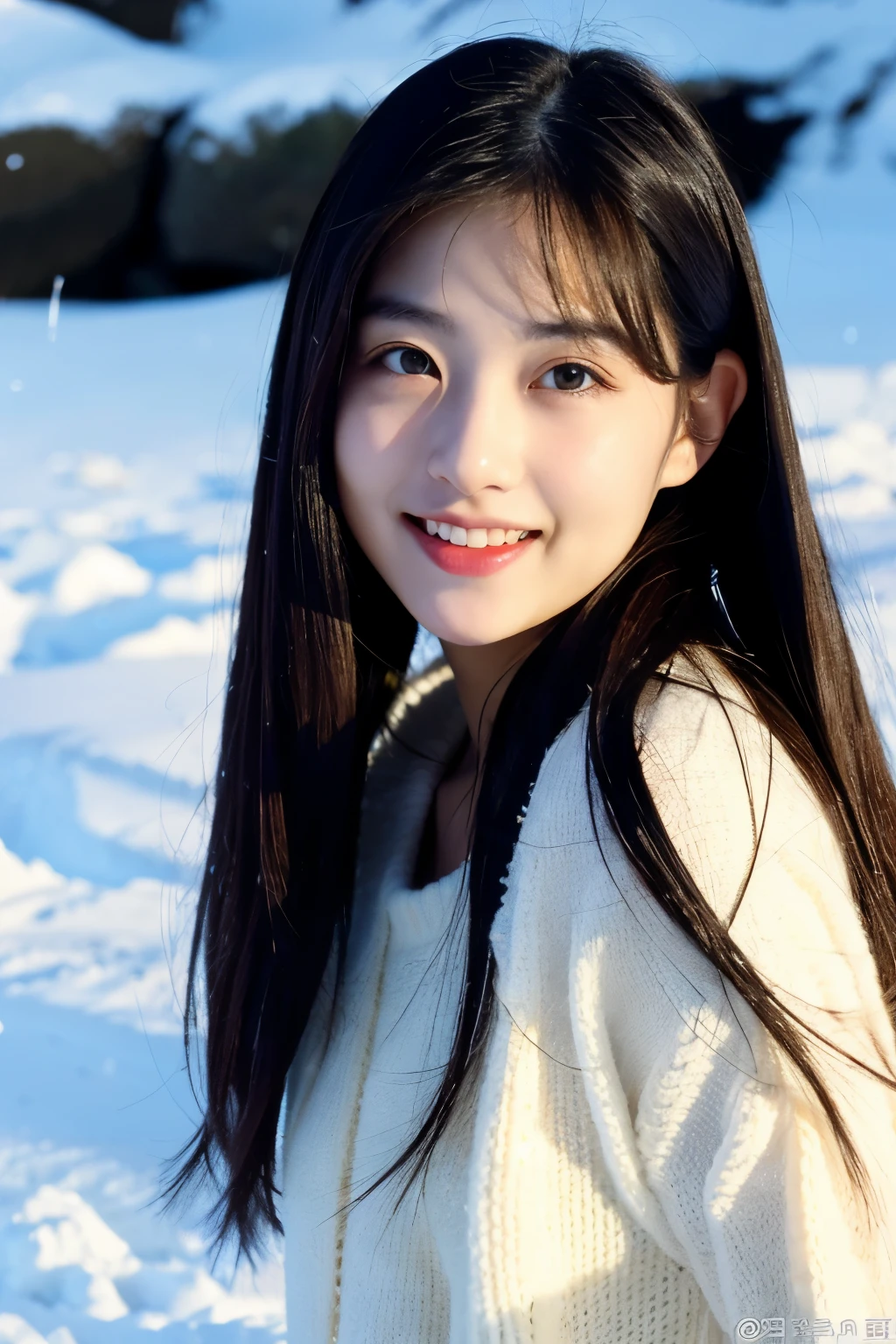 She has truly unparalleled beauty。Her long hair is as flowing as a waterfall.、Shining in pitch black、Always floating in the wind like a fairy。Her eyes are as clear as the water in a lake、Combined with bright white teeth、His gaze is filled with kindness and determination.。Her skin is as white and pure as snow、It's like it melts when you touch it。She always wears a light-colored long-sleeved dress.、The hem is embroidered with an intricate cloud pattern.。When you walk, your figure is as light as a cloud.、It's like a fairy has descended to earth.。