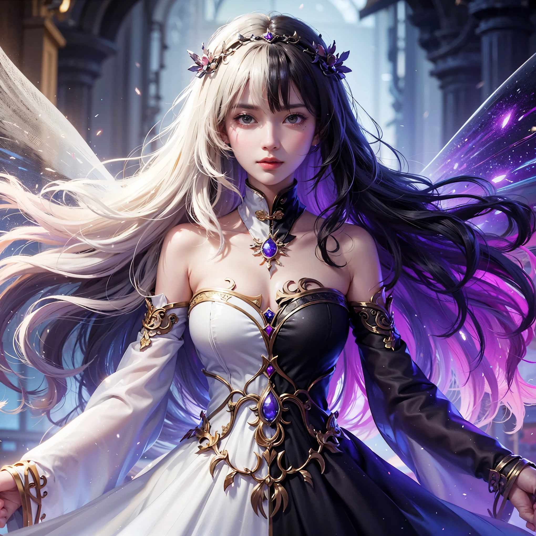 a close up of a 4 girls ,blonde hair , big booobs , shadowbringers cinematic, 4 k detail fantasy, a beautiful fantasy empress, game cg, xianxia fantasy, xianxia hero, 2. 5 d cgi anime fantasy artwork, cinematic goddess close shot, ruan jia and artgerm, wow 4 k detail fantasy, hyperdetailed fantasy character