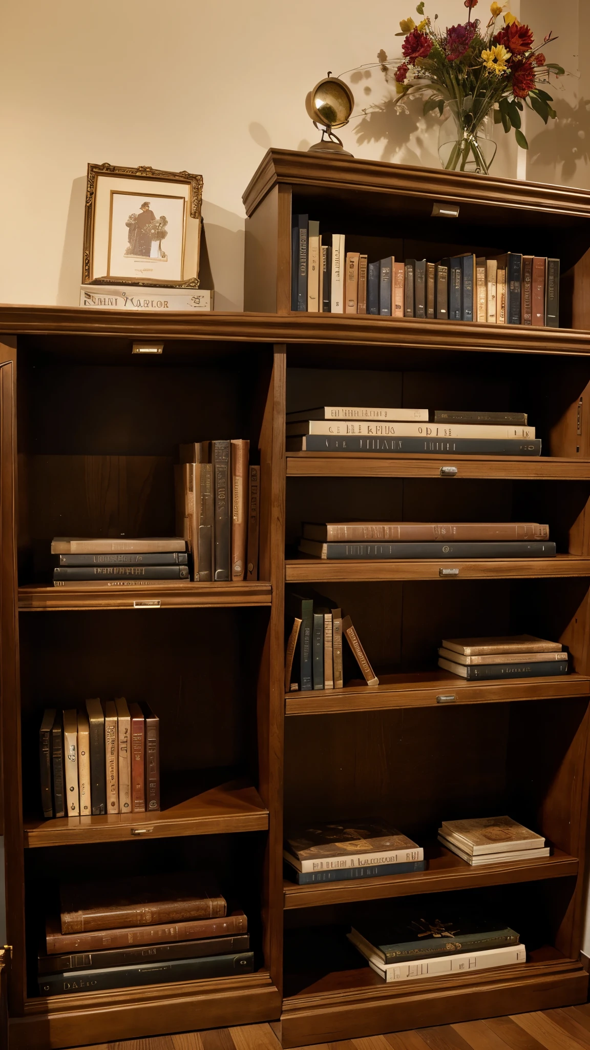 Arrange books alphabetically by the author's last name for a classic and straightforward system.
