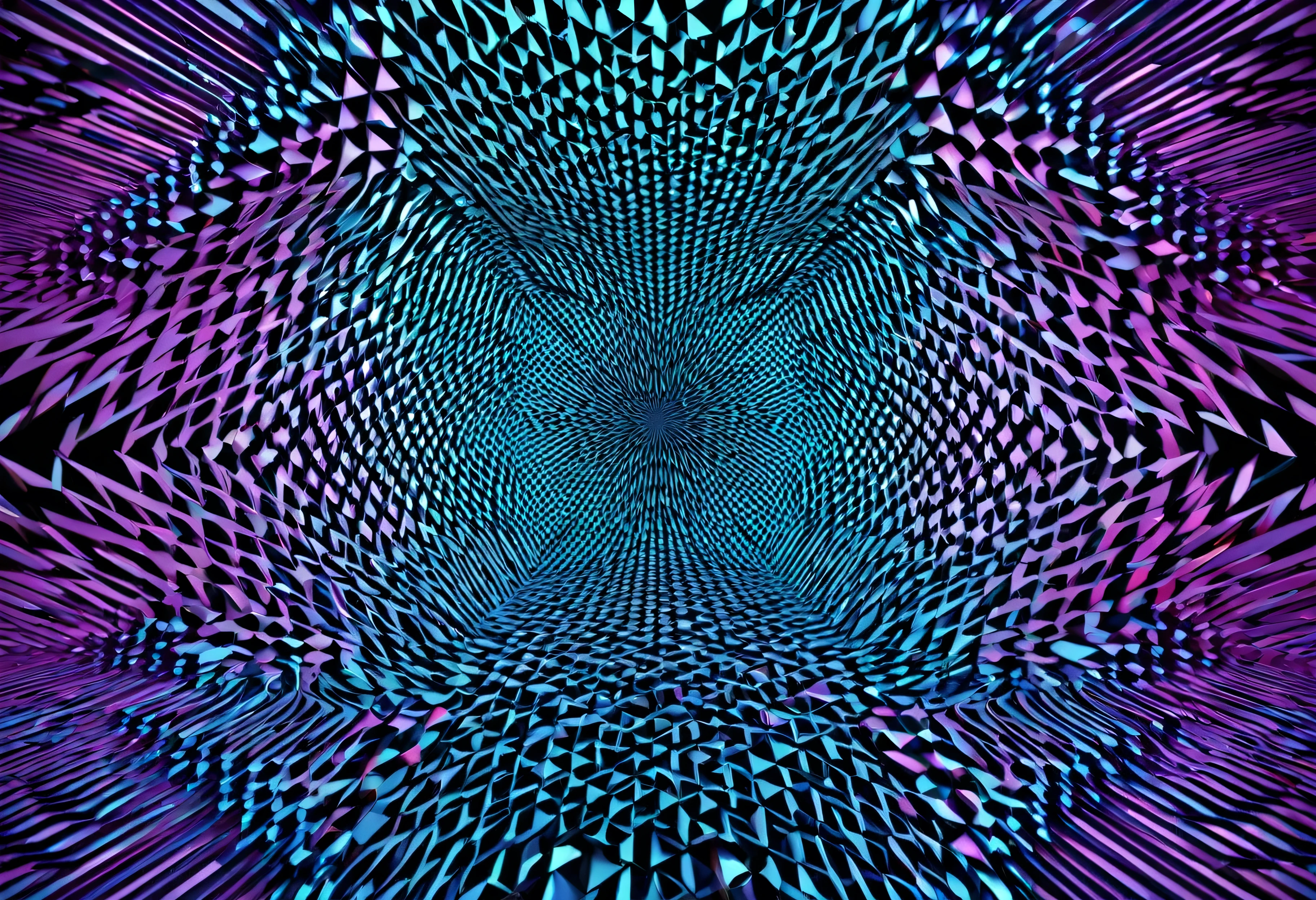 a detailed 3d abstract background, intricate geometric patterns, futuristic and minimalist design, seamless loop, procedural textures, dynamic lighting, vibrant colors, (best quality,4k,8k,highres,masterpiece:1.2),ultra-detailed,(realistic,photorealistic,photo-realistic:1.37)