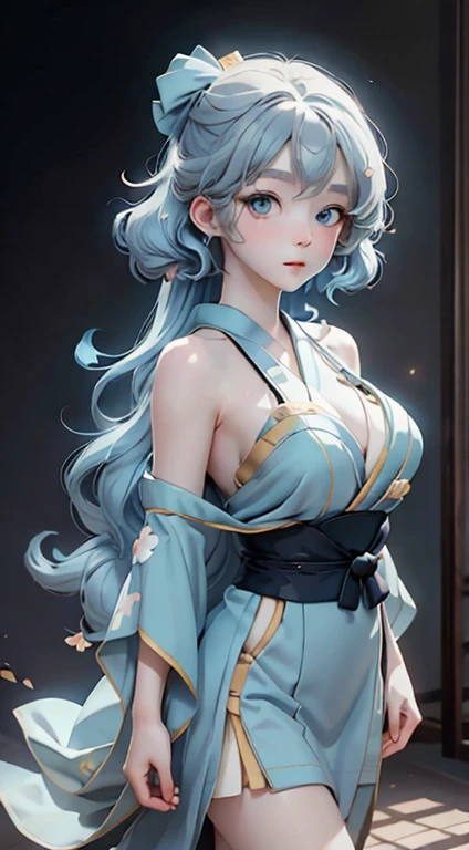 ahri, delicate feminine face, character focus, pastel palette, detailed orange eyes, small eyes, final fantasy xiv, dark blue hair, mature woman, watercolor, paint splatter, sensual, detailed anime, blue archive (style), diamonds, nsfw sex, beautiful detailed floral kimono, japanese hair pins, windy, DYNAMIC POSE, art nouveau, paradise bird motif, intricate details