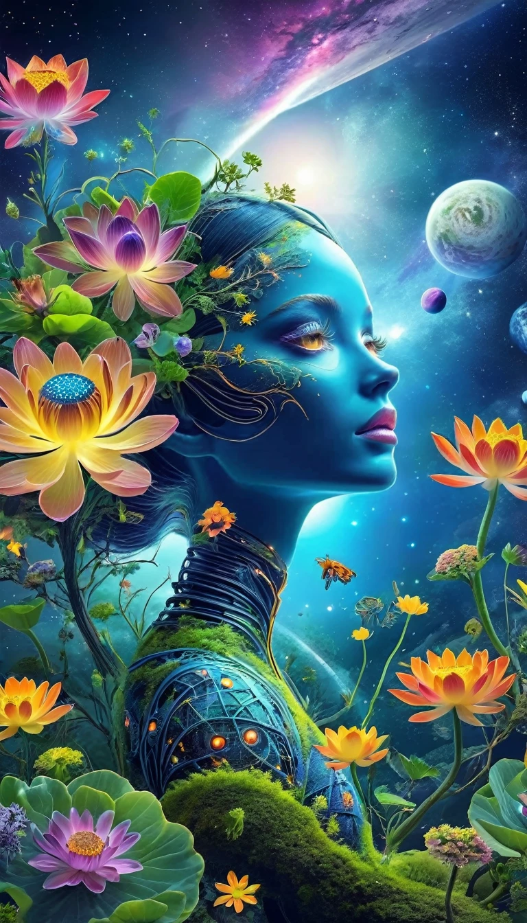 Space psycodelic nature