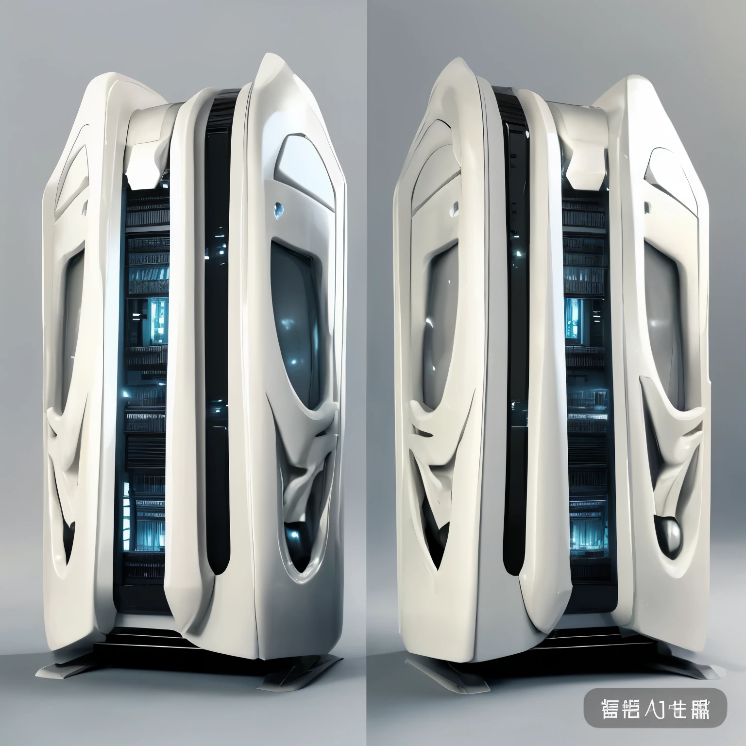 Give three views of this model