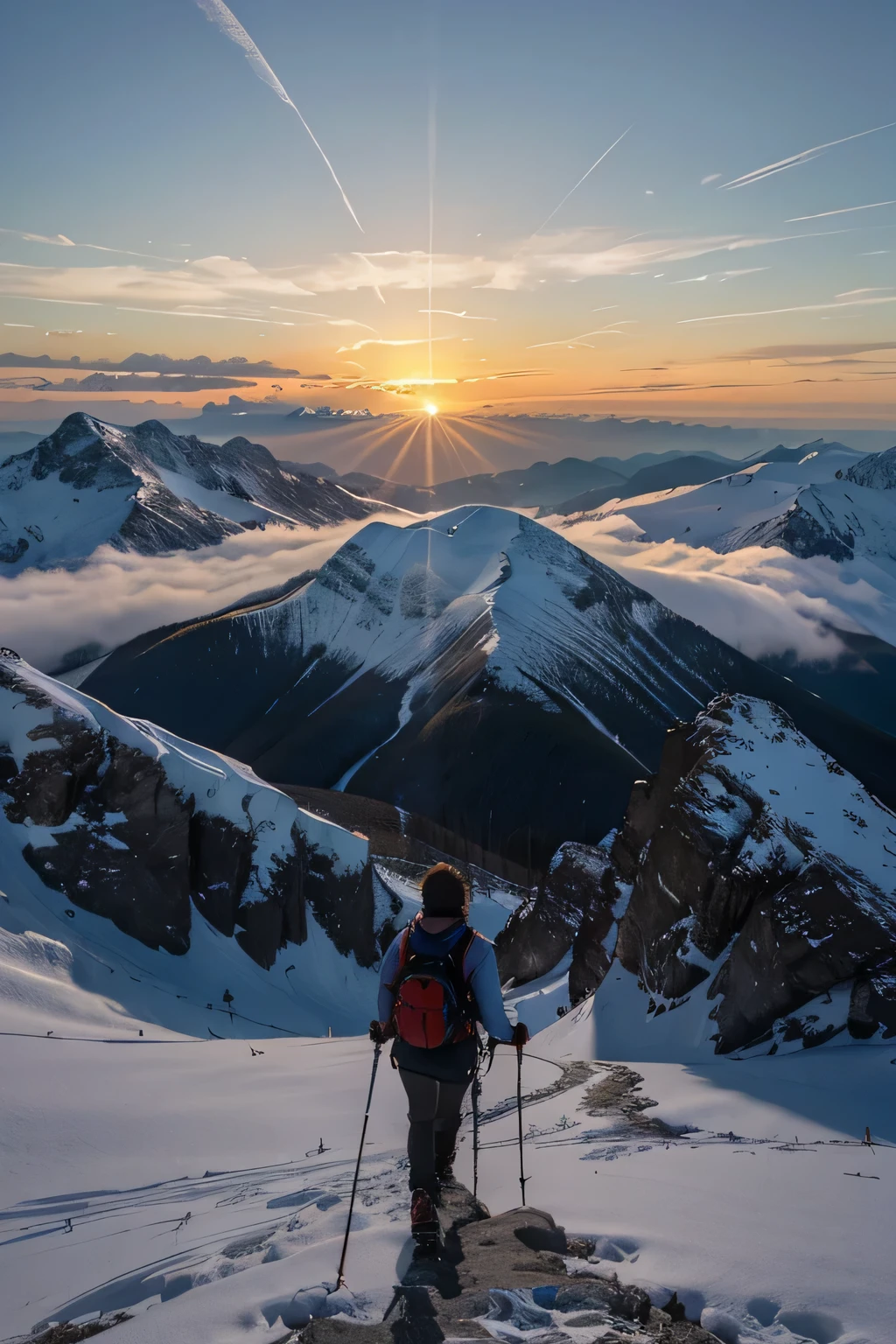 Sure, for a motivation channel, consider a photo of a lone hiker conquering a mountain peak at sunrise, symbolizing overcoming challenges and reaching new heights. It's both visually striking and inspirational.