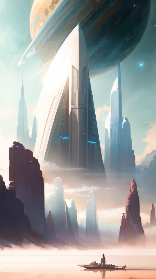 (Very detailed CG unity 8k wallpapers), (cinematic), (ultra cinematic), panoramas of the most beautiful outer space artwork, sci-fi space landscapes, planets, Ed Blinkey, Atey Ghailan, professional majestic paintings of Studio Ghibli, Jeremy Mann, Greg Manchess, Antonio Moro, Trending on ArtStation, Trending on CGSociety, Intricate, High Detail, Sharp focus, dramatic, photorealistic painting art by midjourney and greg rutkowski, artistic sense,