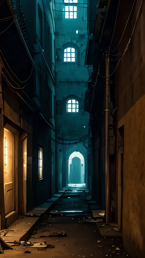underground city lost to time, its labyrinthine streets and abandoned buildings providing endless hiding places.