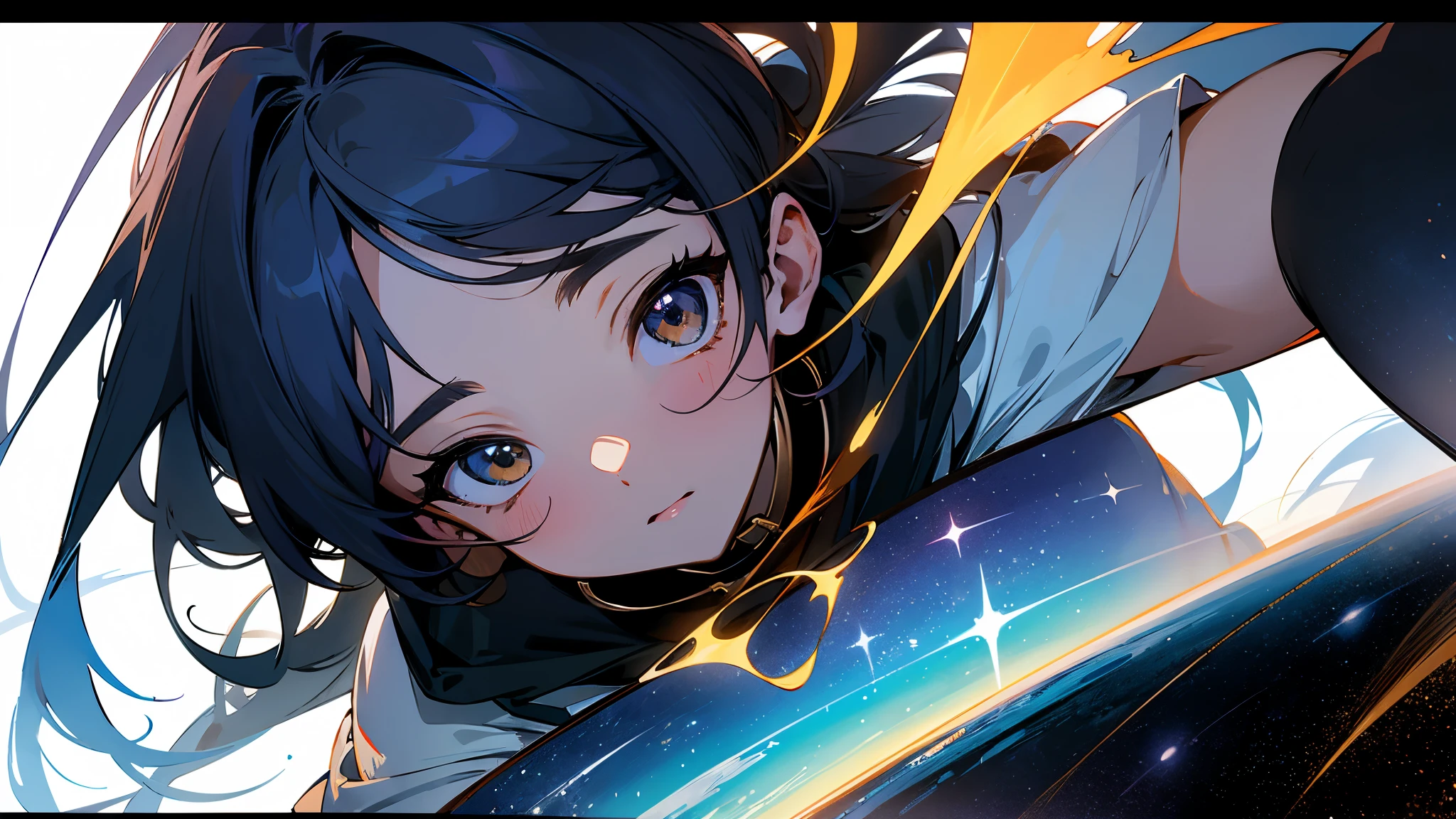 
(masterpiece、Best Quality: 1.2)、Provocative composition、Low - Angle、From below、Look Up、Cinematic Anime、universe、universe、milky way、Cosmos、惑star、star、universe飛行士、whole body、Super detailed、Beautiful Face、Fine grain、Anime clips of three girls floating in great detail、Correct ???????、Incredible Absades
